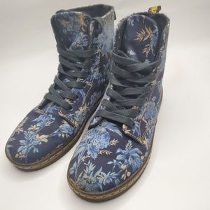 Dr. Martens Beckett Blue Jouy Floral Boots